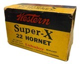 Collectible Ammo: Mixed Box 50 Rounds of Western Super X 22 Hornet 46 Grain Lubaloy HP and SP - 5 of 8