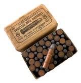 Collectible Ammo: Full Box 50 Rounds of Peters .22 Winchester WRF - 1 of 8