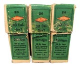 Collectible Ammo: Three Full Boxes of Western .30 Cal Government 1906 (.30-06) 180 GR Open Point Expanding Metal Patched Winchester Model 1903 - 5 of 9