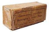 Collectible Ammo: Partial Box Centre-primed Cartridges for Remington's Army Pistol, Calibre .50 Frankford Arsenal, April, 1872 - 1 of 6