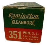 Collectible Ammo: Mixed Box Remington Kleanbore .351 Win Self Loading
180 GN SP #7435 - 5 of 7