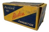 Collectible Ammo: Full Box Peters Rustless Cartridges .351 Win Self Loading for Winchester 1907 Peters #3586 - 7 of 8