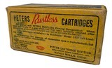 Collectible Ammo: Full Box Peters Rustless Cartridges .351 Win Self Loading for Winchester 1907 Peters #3586 - 8 of 8
