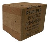 Collectible Ammo Full Sealed Box: 12 Cartridges of WWII .45 Colt for .45 New Service Colt Revolver Dated May 4th 1944 I.G Canada - 5 of 6