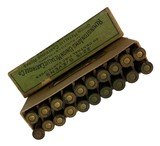 Collectible Ammo Full Box: 20 Rounds of Remington U.M.C. .22-15 Stevens 22-15-60 Stevens Black Powder - 1 of 7
