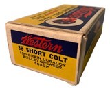 Collectible Ammo: Full Box 50 Rounds of Western .38 Short Colt 130 Gn Lubaloy FMJ Western 38SCP - 5 of 9