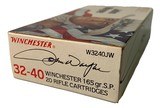 Collectible Ammo: Full Box Winchester John Wayne .32-40 Winchester 165 Grain SP W3240JW - 3 of 8