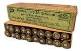 Collectible Ammo: Full Box 50 U.M.C. Primed Cases .25-25 Stevens (.25 Stevens) - 1 of 8