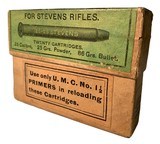 Collectible Ammo: Full Box 50 U.M.C. Primed Cases .25-25 Stevens (.25 Stevens) - 4 of 8