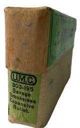 Collectible Ammo: Full Box 20 Rounds of U.M.C .303 Savage for Savage Magazine Rifle (.303-195) - 6 of 7