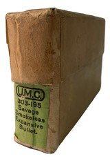 Collectible Ammo: Full Box 20 Rounds of U.M.C .303 Savage for Savage Magazine Rifle (.303-195) - 4 of 7