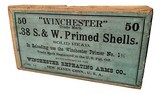 Collectible Ammo Full Box: 50 Winchester Primed .38 S&W Primed Shells - 3 of 9