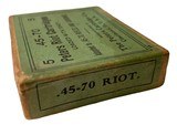 Collectible Ammo Full Box: 5 Rounds of Peters .45-70 Riot Cartridges - 6 of 7