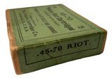 Collectible Ammo Full Box: 5 Rounds of Peters .45-70 Riot Cartridges - 4 of 7