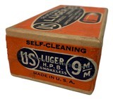 Collectible Ammo Full Sealed Box: 50 United States Cartidge Co 9mm Calibre Luger Hollow Point - 5 of 6