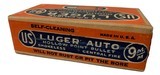 Collectible Ammo Full Sealed Box: 50 United States Cartidge Co 9mm Calibre Luger Hollow Point - 4 of 6