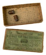 Collectible Ammo Box: Winchester 9mm Rimfire Shotgun (9mm Flobert) With Two Rounds - 1 of 8