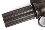 Antique Engraved British Six-Shot Pepperbox .36 Caliber with Birmingham Proof Marks - 6 of 16
