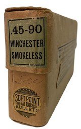 Collectible Ammo: Full Box 20 Cartridges of Winchester .45-90 For Model 1886 Winchester Repeating Rifle - 3 of 9