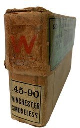 Collectible Ammo: Full Box 20 Cartridges of Winchester .45-90 For Model 1886 Winchester Repeating Rifle - 6 of 9