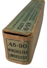 Collectible Ammo: Full Box 20 Cartridges of Winchester .45-90 For Model 1886 Winchester Repeating Rifle - 7 of 9