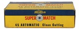 Collectible Ammo: Full Box Western Super Match 45 Automatic 210 Grain Lead Clean Cutting Bullet 45 AMRP Bullseye Box - 5 of 8