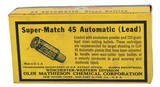 Collectible Ammo: Full Box Western Super Match 45 Automatic 210 Grain Lead Clean Cutting Bullet 45 AMRP Bullseye Box - 6 of 8