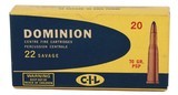 Collectible Ammo: Full Box 20 Rounds Dominion 22 Savage 70 GR. PSP (22 High Power) - 2 of 11