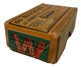 Collectible Ammo: Full Box 50 Rounds of Winchester .25 Automatic Colt Smokeless Full Patch #K2541T - 6 of 7