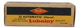 Collectible Ammo: Full Box 50 Rounds of Western 32 Automatic 71 Grain Metal Case Lubaloy Bullet Western #K1314T - 3 of 7