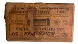 Collectible Ammo: Partial Box 49 Rounds of Winchester .25 Short Stevens 65 Grain Staynless - 2 of 8
