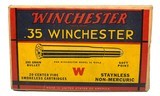 Collectible Ammo: Mixed Box 20 Rounds of Winchester .35 Winchester 250 Grain Staynless Non-Mercuric For Winchester Model 95 Rifle - 6 of 8