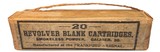 Collectible Ammo: Full Box 20 Cartridges of Frankford Arsenal Revolver Blank Cartridges Caliber .38, June 25 1903 - 1 of 7