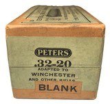 Collectible Ammo: Full Sealed Box 50 Cartridges of Peters .32-20 BLANK Central Fire Rifle - 4 of 6