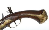 Antique Ornate European Flintlock Holster Pistol, Possibly of French Mfg. - 10 of 16