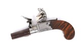 Antique English Screw-off Barrel Flintlock Pocket or Muff Pistol, by Henry Nock - 3 of 7