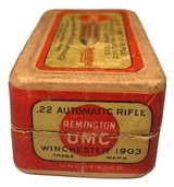 Collectible Ammo: Full Box 50 Rounds of Remington UMC .22 Automatic Rifle for Winchester 1903 - 3 of 7