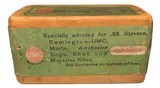 Collectible Ammo: Full Sealed Box 50 Cartridges Remington UMC .25 Stevens R.F. 67 Gr. Black Powder Rem # 56-A - 5 of 6