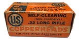 Collectible Ammo: Full Box 50 Rounds US .22 Rimfire Self Cleaning Copperheads - 3 of 6