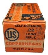 Collectible Ammo: Full Box 50 Rounds US .22 Rimfire Self Cleaning Copperheads - 2 of 6