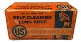 Collectible Ammo: Full Box 50 Rounds US .22 Rimfire Self Cleaning Copperheads - 1 of 6