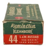 Collectible Ammo: Full Box 50 Rounds of Remington Kleanbore .44 S&W Russian 246 Grain REM #5244 - 4 of 6