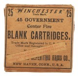 Collectible Ammo: Full Box of 25 Winchester .45 Government (.45-70) Blank Cartridges Custom Factory Load - 1 of 10