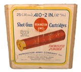 Collectible Ammo: Full Box 25 Rounds Of Remington UMC .410 Ga 2" No 12 CH Shot - 1 of 7