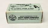 Collectible Ammo: Full Box - 50 Rounds of Navy Arms Co. .32 Long Rim-Fire - 8 of 9