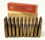 Collectible Ammo: Full Box - 7m/m Remington & Mauser Smokeless 20 Cartridges - Remington Arms Union Metallic Cartridge Co. 175grs. Bullet - 4 of 6