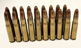 Collectible Ammo: Partial Box - 19 Rounds of .30 Remington Express Mushroom Bullet 165grs for Remington Model 8 Autoloading & Model 14 Repeating Rifle - 7 of 8