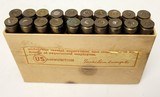 Collectible Ammo: Full Box - 20 Rounds of .30 U.S. Gov't. Smokeless U.S. Cartridge Co. 150gr. Bullet for Model 1906 U. S. Gov't Magazine Rifle - 3 of 8