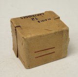 Collectible Ammo: Sealed Box - 12 Rounds of Revolver .45" Colt (Rimmed) for 45" New Service Colt Revolver - H.601S - Dated Oct. 2 19 - 4 of 4