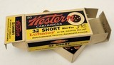 Collectible Ammo: Full Box - 50 Rounds of Western Cartridges .32 Short rimfire Lubaloy 80gr. Coated Bullet Non-Corrosive - Smokeless Powder K1243R - 6 of 8